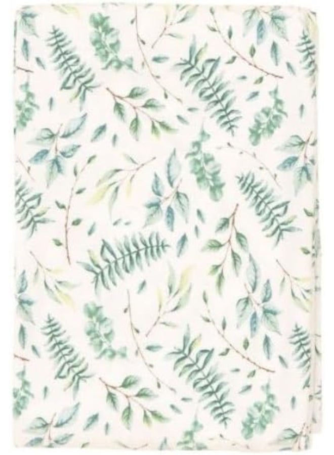 All4Ella Jersey Swaddle & Beanie Set - Leaves - Image 2